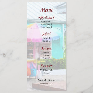 Port Lucaya Marketplace Wedding Menu