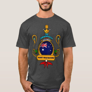 Port Macquarie City Pride Golden Australian Flag S T-Shirt