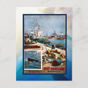 Port Marchand, Marseille Postcard