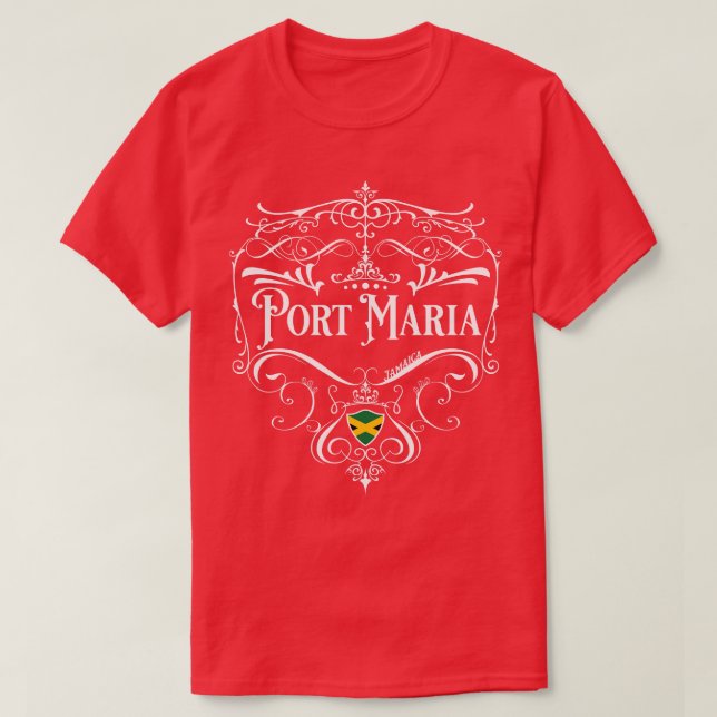 Port Maria Vintage design 1 T-Shirt (Design Front)