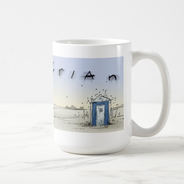 Port-o-john sunrise coffee mug (Right)