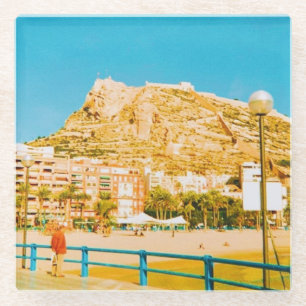 Port of Alicante Glass Coaster