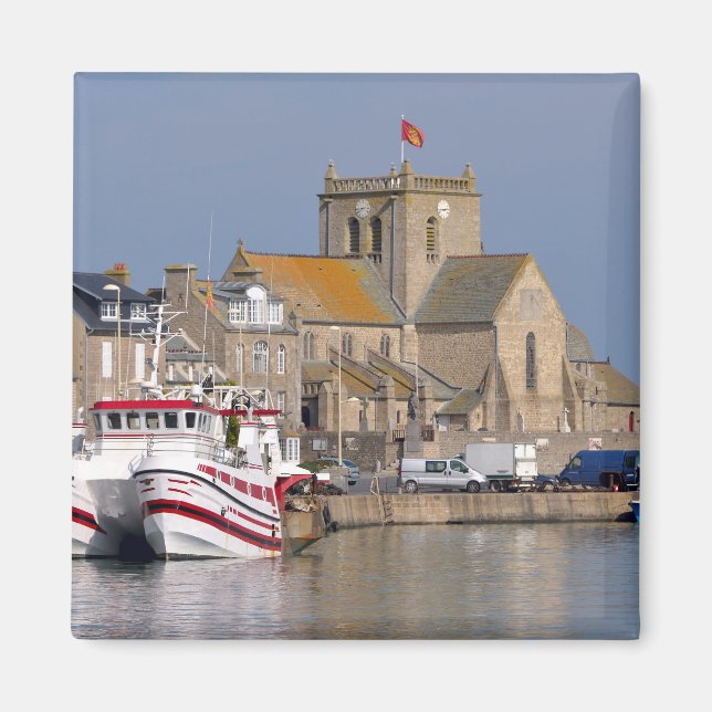 Port of Barfleur in France Magnet (Front)