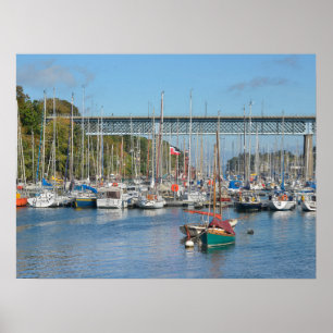 Port of Douarnenez in France Holiday  Poster