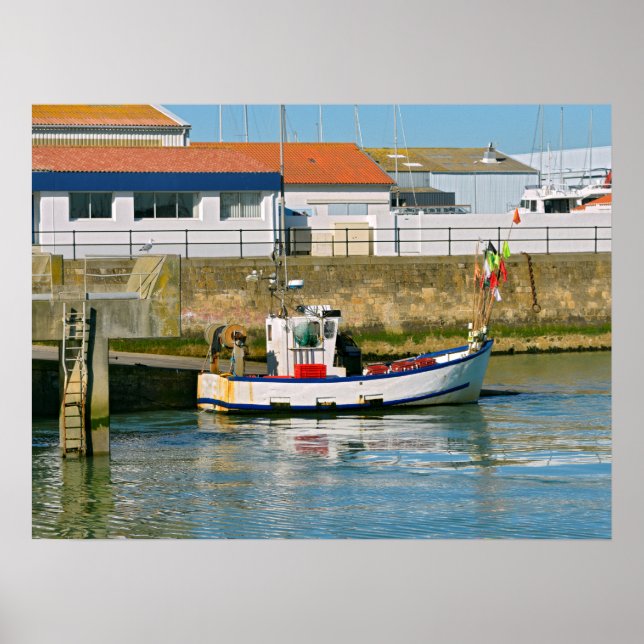 Port of l’Herbaudière in France Poster (Front)