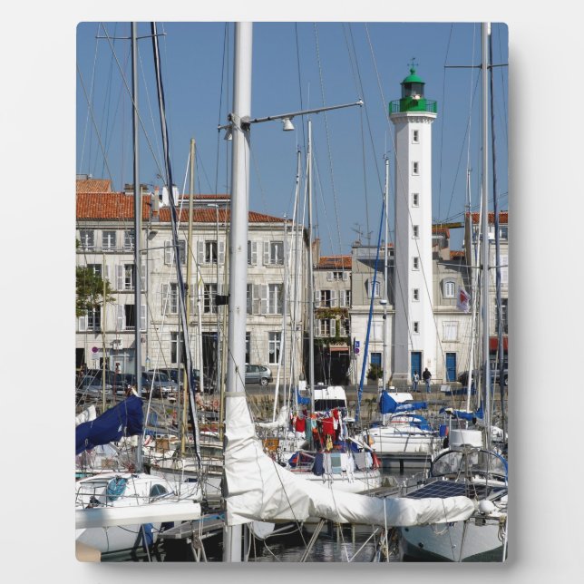Port of La Rochelle in France Plaque (Front)