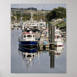 Port of Le Tréport in France Poster
