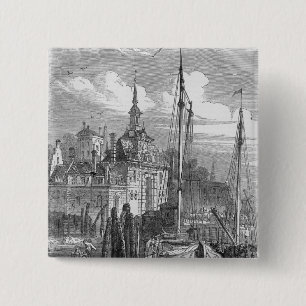 Port of Rotterdam, Holland 15 Cm Square Badge