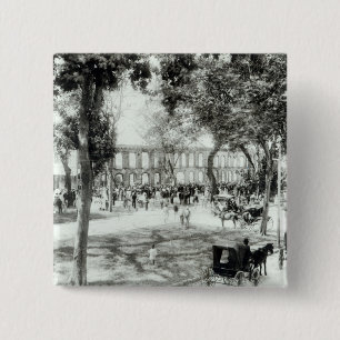 Port of Spain, Trinidad, 1891 15 Cm Square Badge