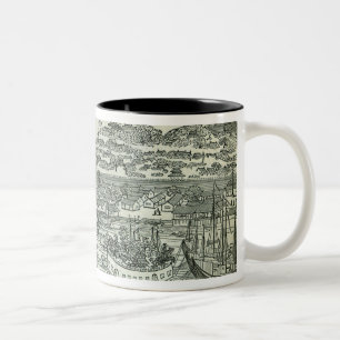 Port of the City of Canton Two-Tone Coffee Mug