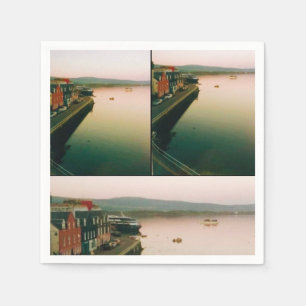 Port of Tobermory, Isle of Mull, Scotland Napkin