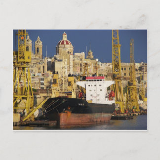 Port of Valletta. Postcard