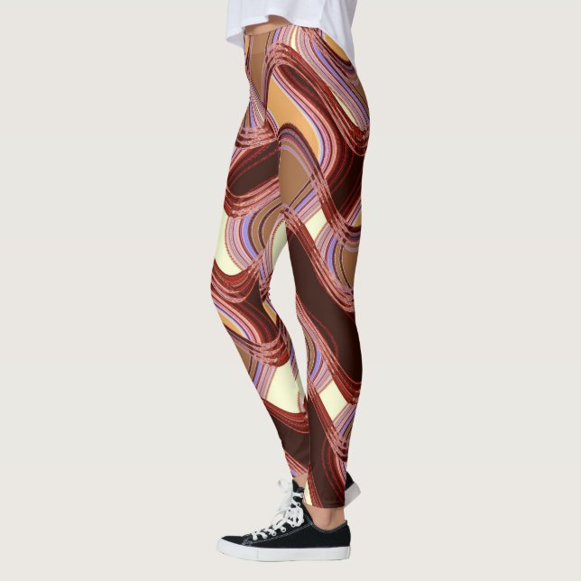 Port & Peach Leggings by Artist C.L. Brown (Left)
