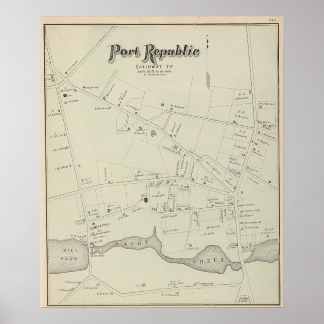 Port Republic, Galloway Tp, New Jersey Poster (Front)