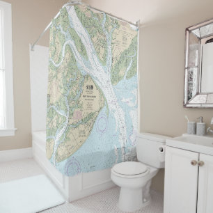 Port Royal Sound and Inland Passages Shower Curtain