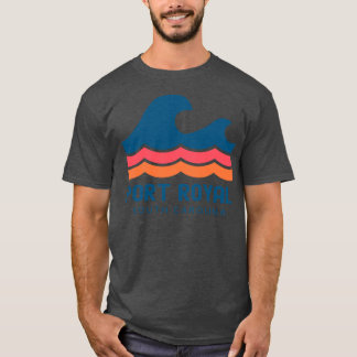 Port Royal South olina Vintage Wave T-Shirt