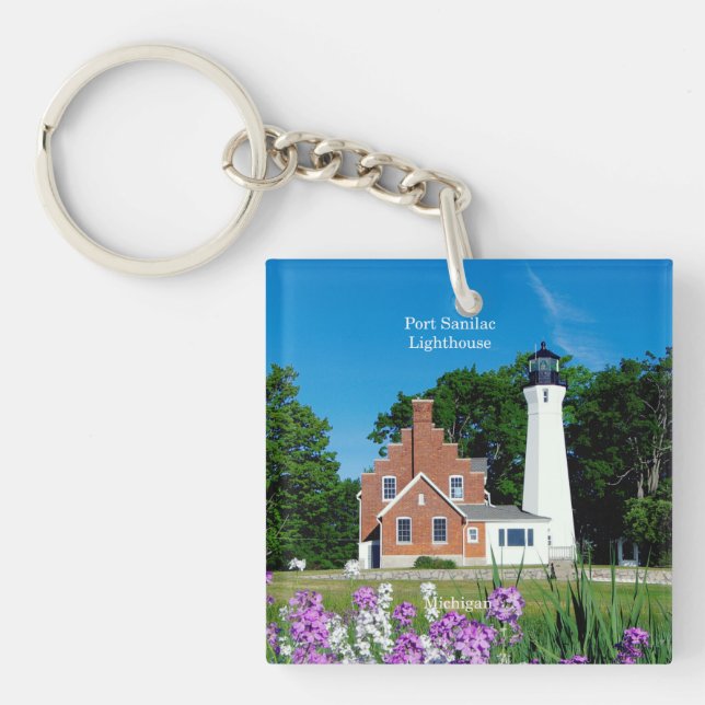 Port Sanilac Lighthouse key chain (Front)