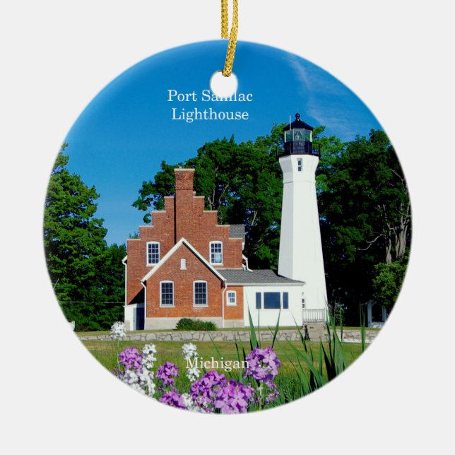 Port Sanilac Lighthouse ornament (Front)