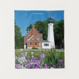 Port Sanilac Lighthouse tapestry