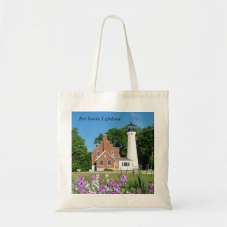 Port Sanilac Lighthouse tote bag