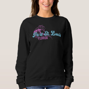 Port St Lucie Florida Retro Vintage Sunset Sweatshirt