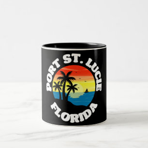 Port St. Lucie,Florida Two-Tone Coffee Mug