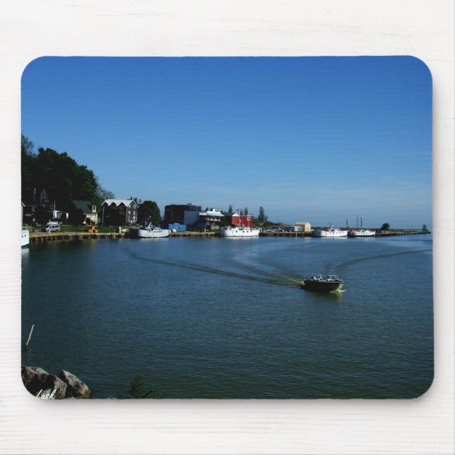 Port Stanley Harbour Scenic Mousepad (Front)