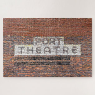Port Theatre Sign, Port St. Joe, Florida Jigsaw Puzzle