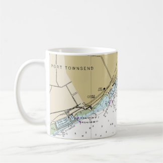 Port Townsend Nautical Chart Coffee Cup