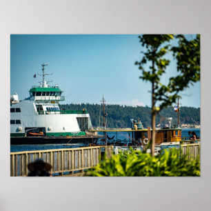 Port Townsend, WA Kennewick Ferry Photography Poster