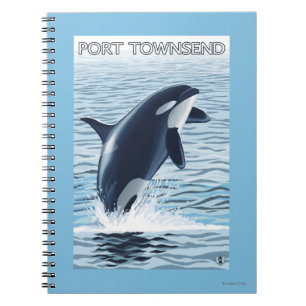 Port Townsend, WashingtonOrca Jumping Notebook