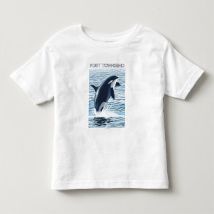 Port Townsend, WashingtonOrca Jumping Toddler T-Shirt