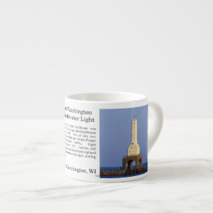 Port Washington East Breakwater Light espresso mug