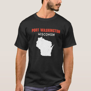 Port Washington USA State America Travel Montanan T-Shirt