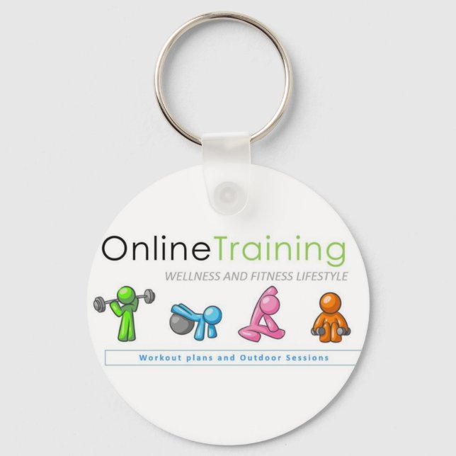 Porta-chaves de Online Training Fitness Lifestyle Key Ring (Front)