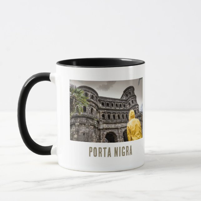 Porta Nigra in Trier Rhineland Palatinate Germany Mug (Left)