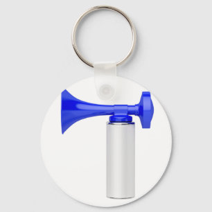Portable air horn key ring