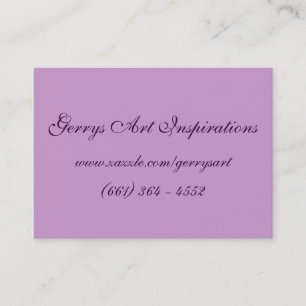 PORTABLE ART  POPPIES BUSINESS CARD