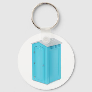 Portable chemical toilet key ring