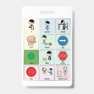 Portable Communication Board Badge ID Badge