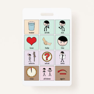 Portable Communication Board Badge ID Badge