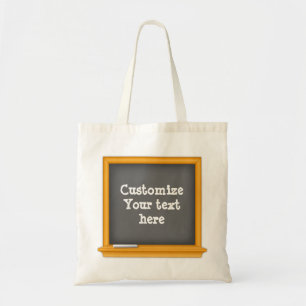 Portable Customisable Chalkboard Tote Bag