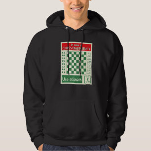 Portable Emergency Travel Chess Board 1 Hoodie