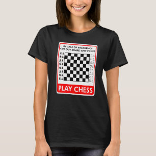 Portable Emergency Travel Chess Board T-Shirt