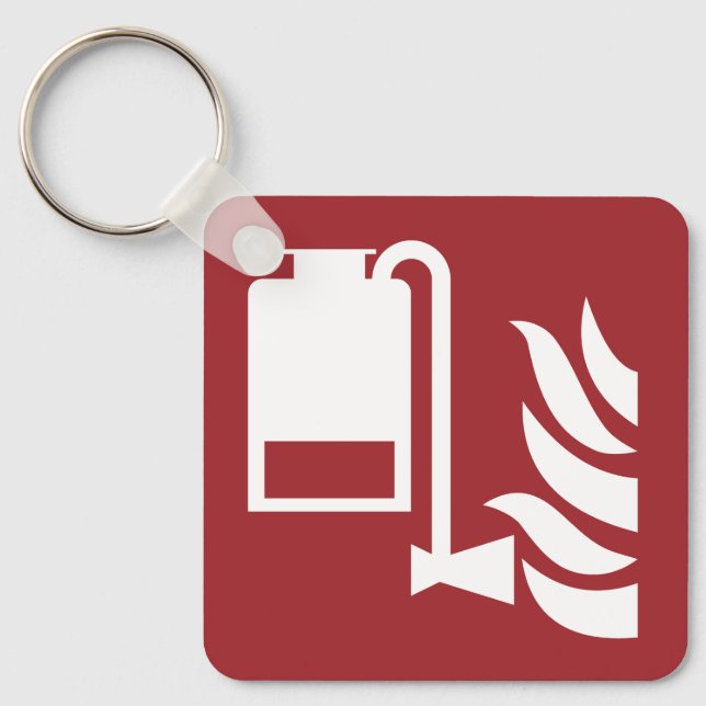 Portable Foam Applicator Unit Safety Sign Key Ring (Front)
