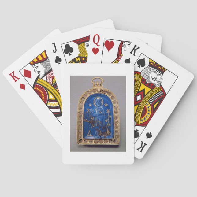 Portable Icon, probably mediaeval (lapis lazuli) Playing Cards (Back)