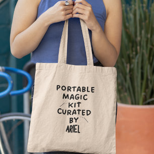 Portable Magic Kit Personalized Funny Quirky Gift Tote Bag
