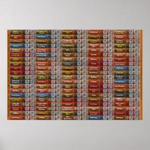 Portable QR Code Bookshelf Poster