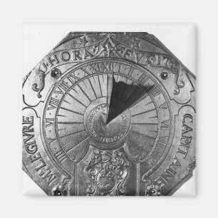 Portable Sundial, from Sierk Castle 1756 Magnet