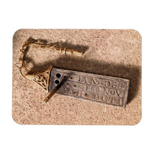 Portable sundial, silver and gold, 10th century (d magnet